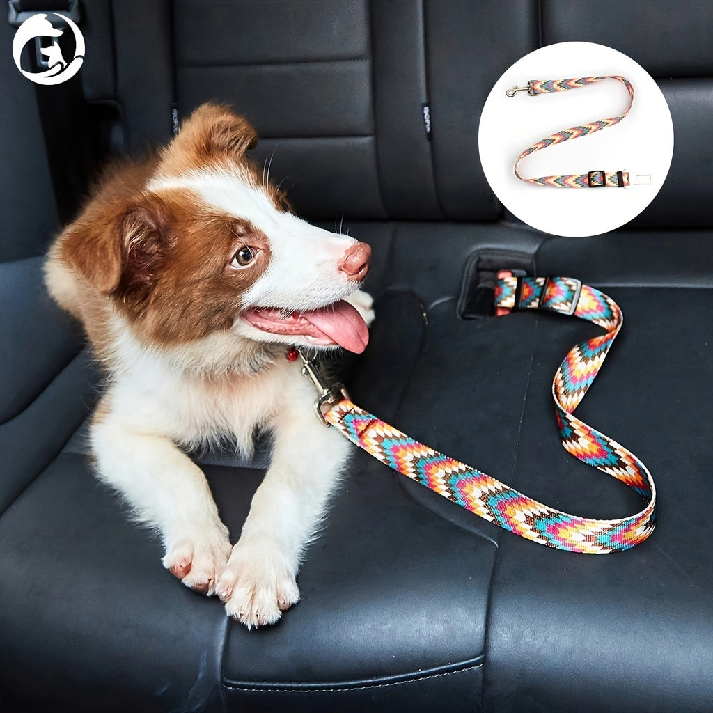 Dog Seat Belt, Adjustable Pet Cat Dog Car Seat Belt Safety Lead