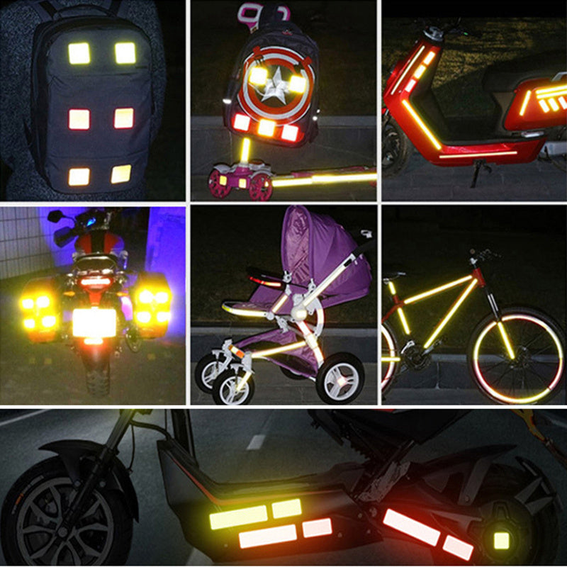 4PCS Car Door Reflective Warning Stickers: Increase Visibility & Safety
