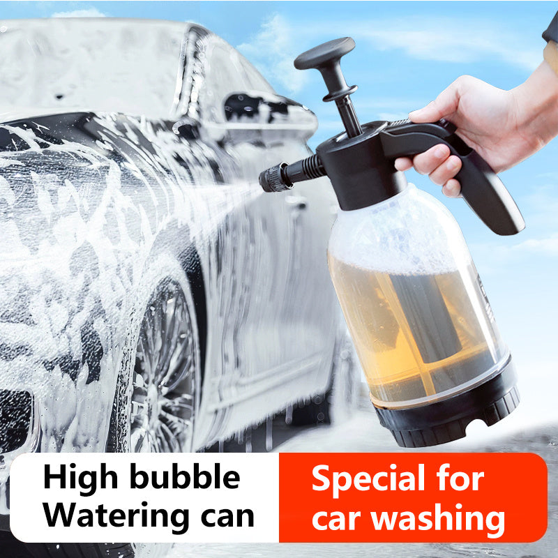 High-Pressure Handheld Car Washer - Foam Dispenser - Manual Operation, Portable