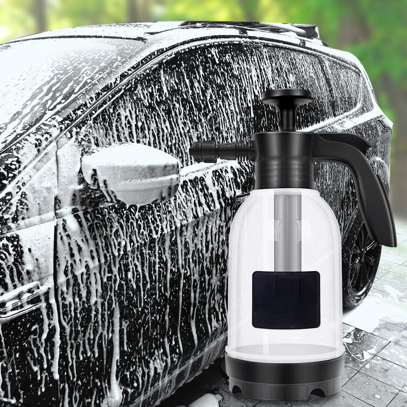 High-Pressure Handheld Car Washer - Foam Dispenser - Manual Operation, Portable