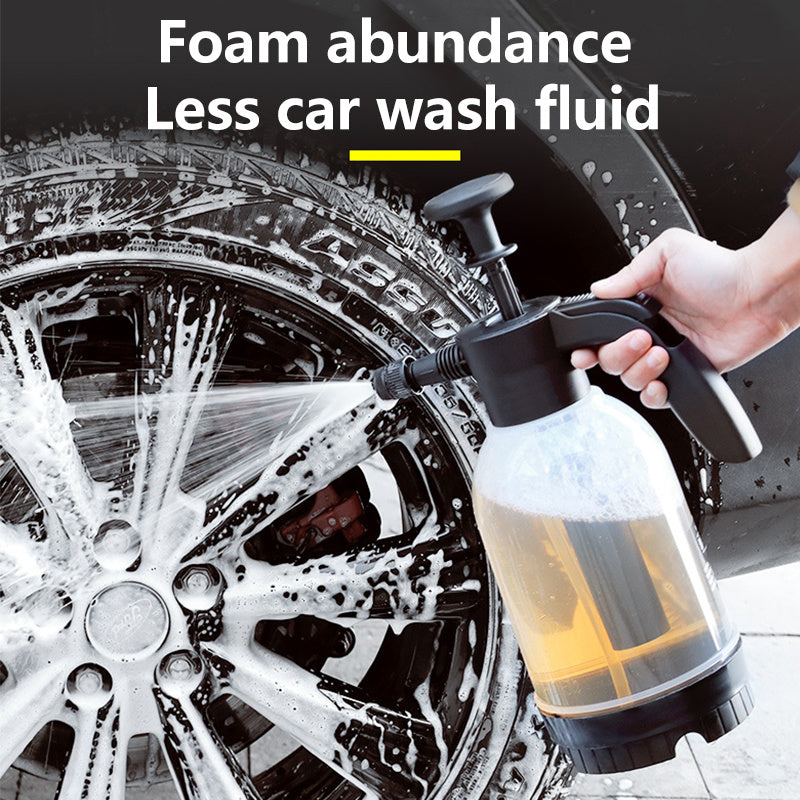 High-Pressure Handheld Car Washer - Foam Dispenser - Manual Operation, Portable