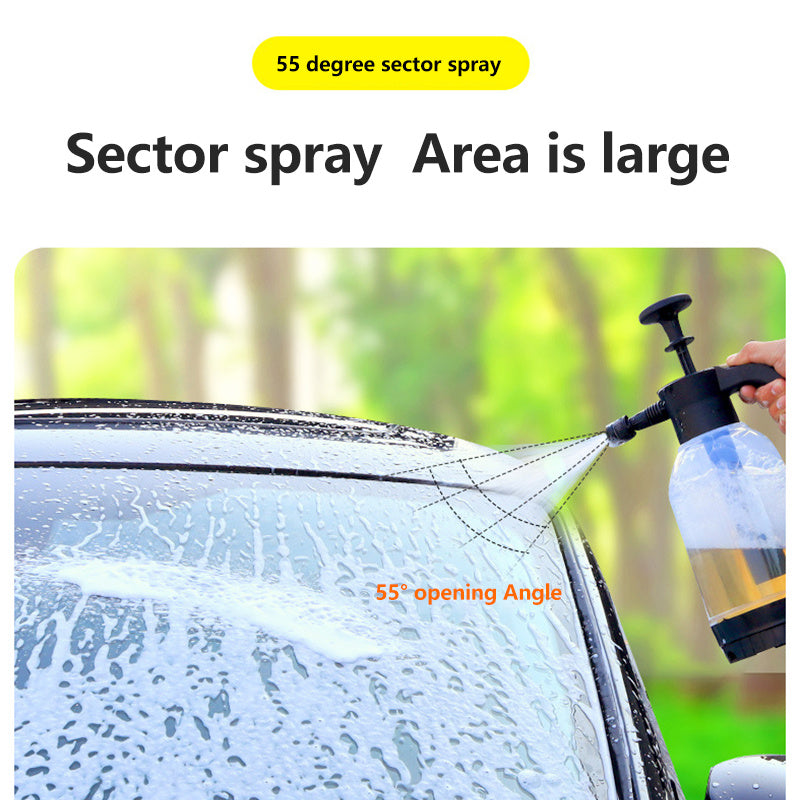 High-Pressure Handheld Car Washer - Foam Dispenser - Manual Operation, Portable