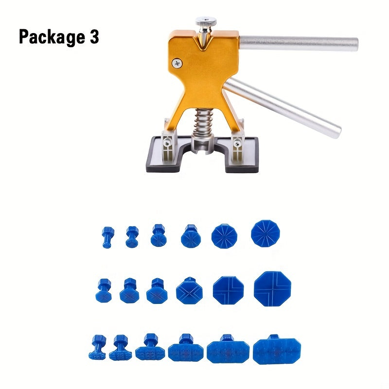 Instant Car Dent Removal: DIY Paintless Repair Kit with Tools & Accessories