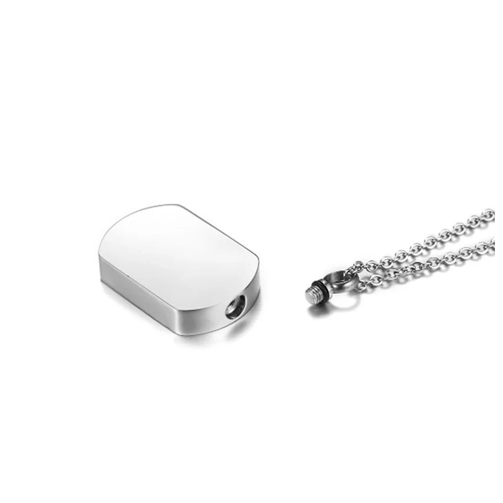 Personalized Ashes Necklace for Women Men Custom Engraving Photo & Text Cremation Jewelry Urn Necklace for Ashes Memorial