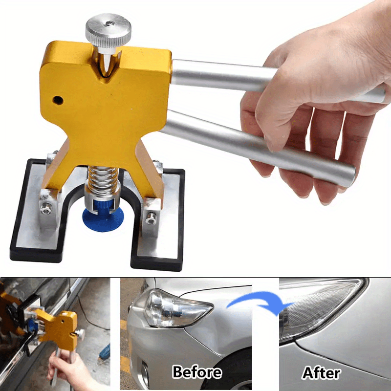 Instant Car Dent Removal: DIY Paintless Repair Kit with Tools & Accessories
